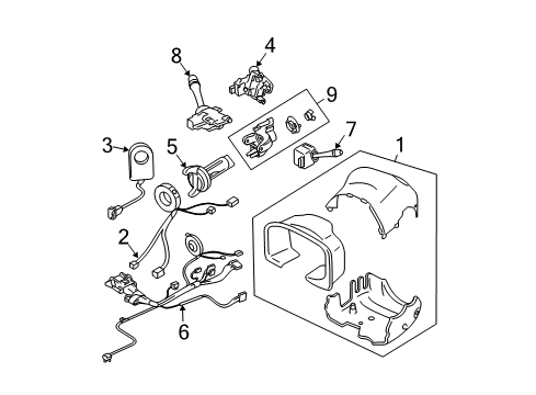2006 Cadillac CTS Switches Back-Up Switch Diagram for 19132844