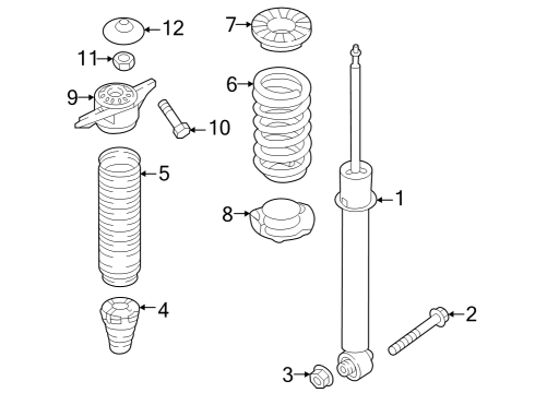 Shocks & Components - Rear SPRING-RR Diagram for 55330P0CF0