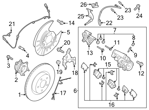 Rear Brakes Bolt-Union, Front Brake Hose Diagram for 463560E00A