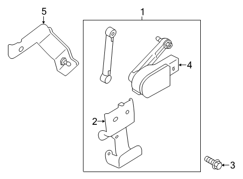 2016 Kia Sedona Bulbs Bracket Assembly-Sensor Diagram for 92192A9000