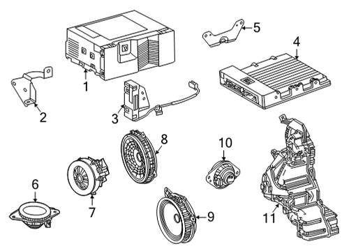 2020 Toyota Highlander Sound System Amplifier Diagram for 862800E160
