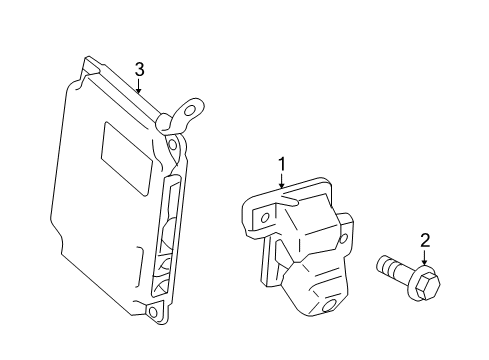 2010 Toyota Prius Parking Aid Module Diagram for 8679247160