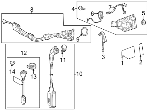 Instruments & Gauges Key, Plug Cable Ev C Diagram for G926K47020
