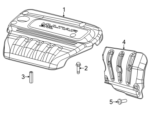 2017 Chrysler 200 Engine Appearance Cover Cover-Intake Manifold Diagram for 4627315AD