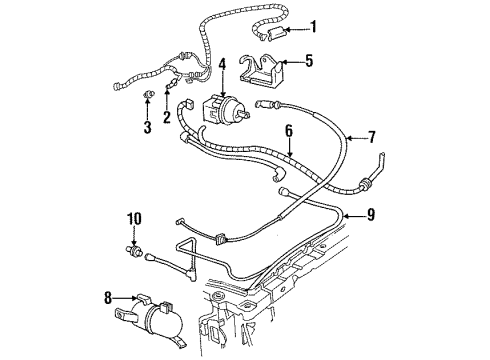 1989 Chevrolet Corsica Cruise Control System Switch Asm Diagram for 1645516