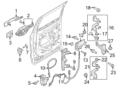 Lock & Hardware Louver Nut Diagram for W705277S440