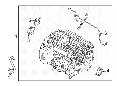 Front Heater Unit Harness-Sub Diagram for 240406SA0A