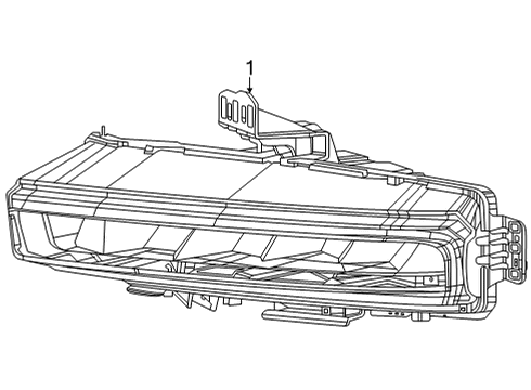 Fog Lamps FOG LAMP Diagram for 68376846AG