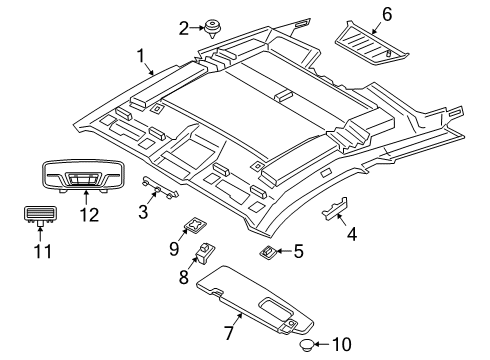 Interior Trim - Roof Screw, Self Tapping Diagram for 07119906876