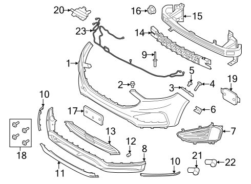 2019 Ford Edge Parking Aid Rear Camera Diagram for K2GZ19G490K