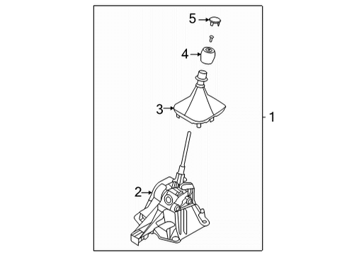 Gear Shift Control LEVER - GEAR SHIFT Diagram for MB3Z7210N