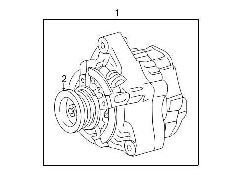 2016 Toyota Tundra Alternator Pulley Diagram for 274110S010
