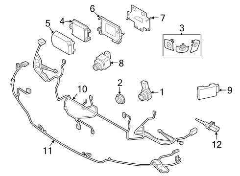 Cruise Control SWITCH, MULTIFUNCT. STEERING Diagram for 61319873224