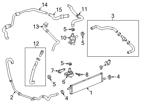 2019 Buick LaCrosse Powertrain Control Upper Hose Diagram for 26223357