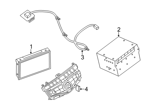 2014 Infiniti QX60 A/C & Heater Control Units Antenna Assy-Gps Diagram for 259759NF0A