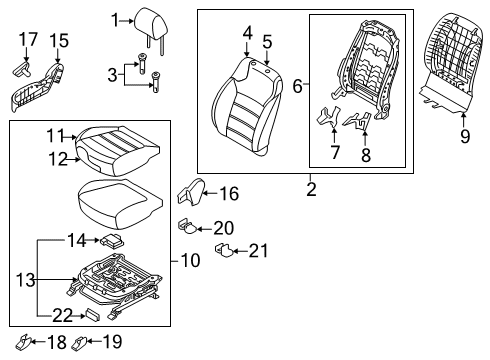 2016 Kia Sorento Power Seats Control Unit-Heater Diagram for 88540C6020