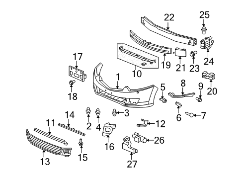 2010 Acura TSX Automatic Temperature Controls Sensor Assembly, Automatic Light Sun Beam Diagram for 39860TL0003