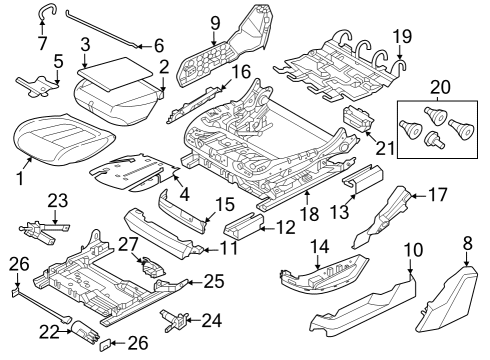 Heated Seats SEAT MODULE:613020 Diagram for 61355A6A442