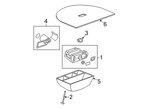 2010 Chevrolet Malibu Interior Trim - Rear Body Sealer Diagram for 20882457