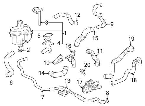 Hoses, Lines & Pipes Clip, Hose Diagram for 9046628001