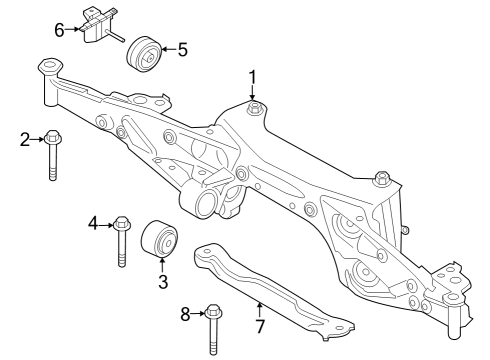 Suspension Mounting - Rear VIBRATION ABSORBER Diagram for 07146897637