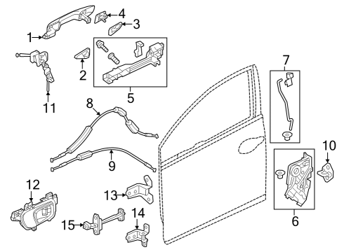 Lock & Hardware BASE, R- FR Diagram for 72142T20A81