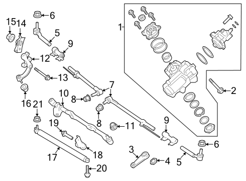 Steering Column & Wheel, Steering Gear & Linkage MODULE - HYD STEERING ACTUATOR Diagram for PC3Z3G568A