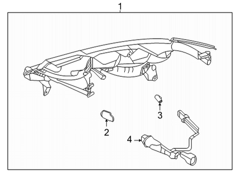 2022 Nissan Versa Headlamp Components Harness Assy-Headlamp Diagram for 260385EE2A