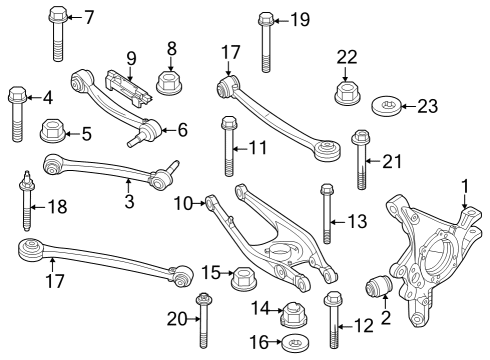 Rear Suspension HOLDER Diagram for 34308095703