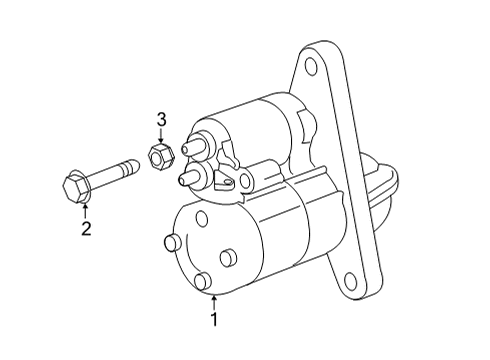 Starter Motor Assy-Starter Diagram for 233005NA0B