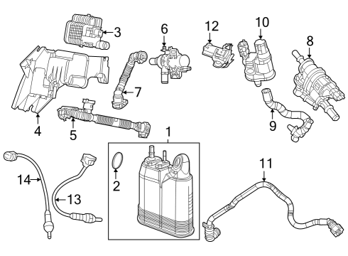 Emission Components VAPOR Diagram for 68377768AD