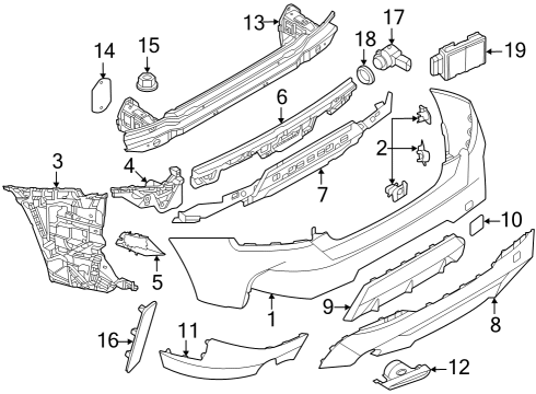2022 BMW M240i xDrive Bumper & Components - Rear Decoupling Ring Diagram for 66209390408