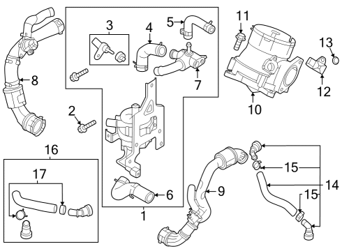 Ducts & Hoses Bolt Diagram for 1129008306K