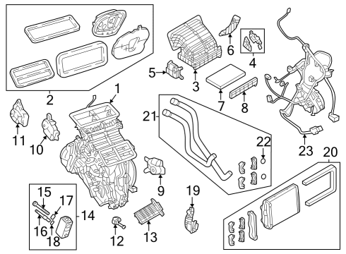 Automatic Temperature Controls Filter-Cabin Air Diagram for 68338536AA