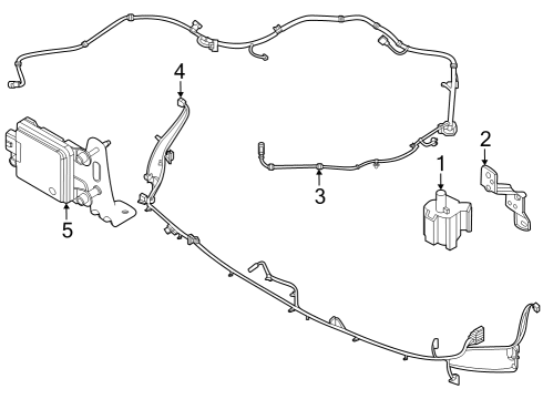 2022 Hyundai Sonata Electrical Components - Front Bumper Wiring Assembly-Fem Diagram for 91840L0030