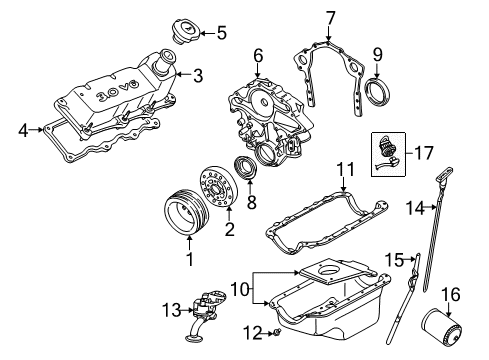 2001 Mercury Sable Filters Heating Unit Diagram for YF4Z6D008AA