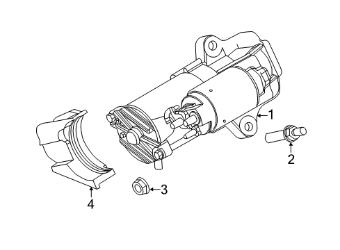 2017 Lincoln MKC Starter Starter Diagram for DS7Z11002J