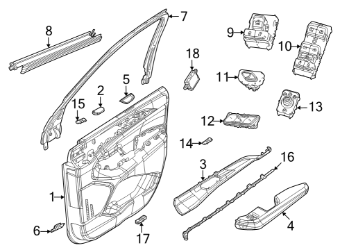 Mirrors Outside Rearview Mirror Diagram for 5SG25GW7AE