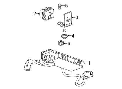2002 Chevrolet Trailblazer EXT Anti-Theft Components Mount Bracket Diagram for 84028317