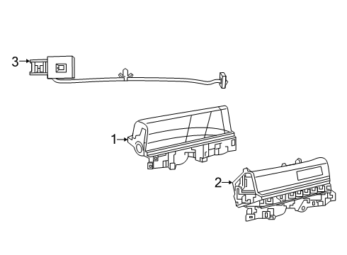 2020 Ram 1500 Glove Box Lamp-Glove Box Diagram for 68312671AB
