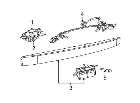 2009 Jeep Grand Cherokee Parking Aid Screw-Tapping Round Head Diagram for 6503369