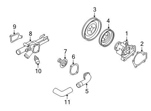 2010 Kia Soul Powertrain Control Engine Ecm Control Module Diagram for 3918123800