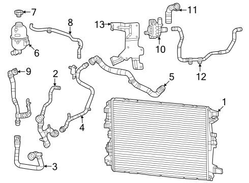 Radiator & Components COOLANT RECOVERY BOTTLE Diagram for 68490271AA