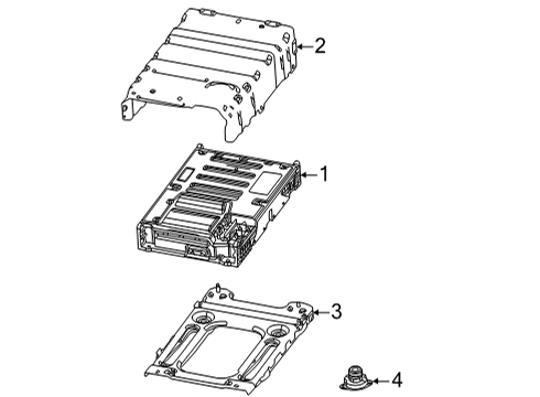 2022 Jeep Wagoneer Battery BATTERY Diagram for 68482704AC