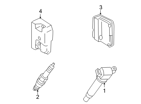 2008 Toyota Camry Ignition System Electronic Control Diagram for 8998133030