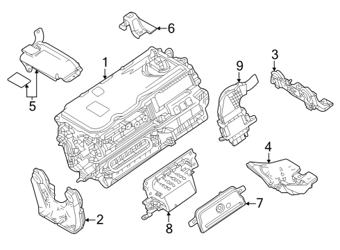 Electrical Components Rear Bracket Diagram for G92160E020