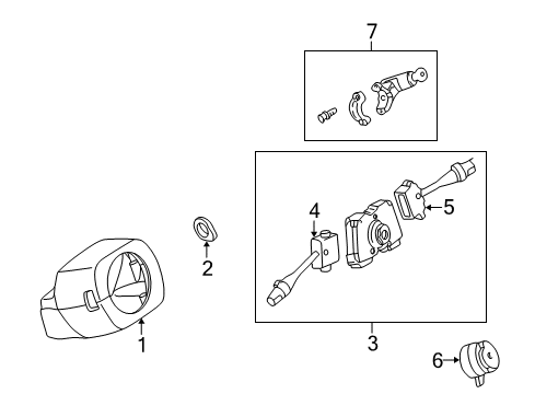 1998 Nissan Altima Switches Switch Assy-Ignition Diagram for 487509E000