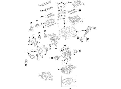 2022 Genesis GV80 Automatic Transmission Oil Seal-Timing CHAI Diagram for 213523N100