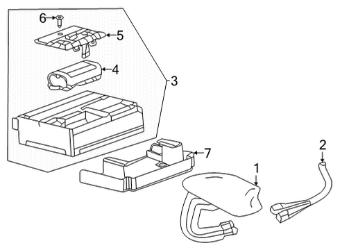 2019 Chevrolet Equinox Communication System Components Battery Diagram for 84291785