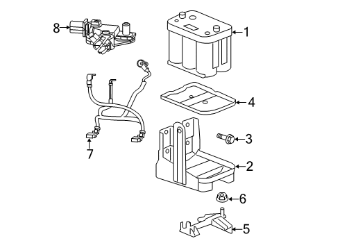 2015 Dodge Journey Battery Nut-HEXAGON FLANGE Lock Diagram for 6502720